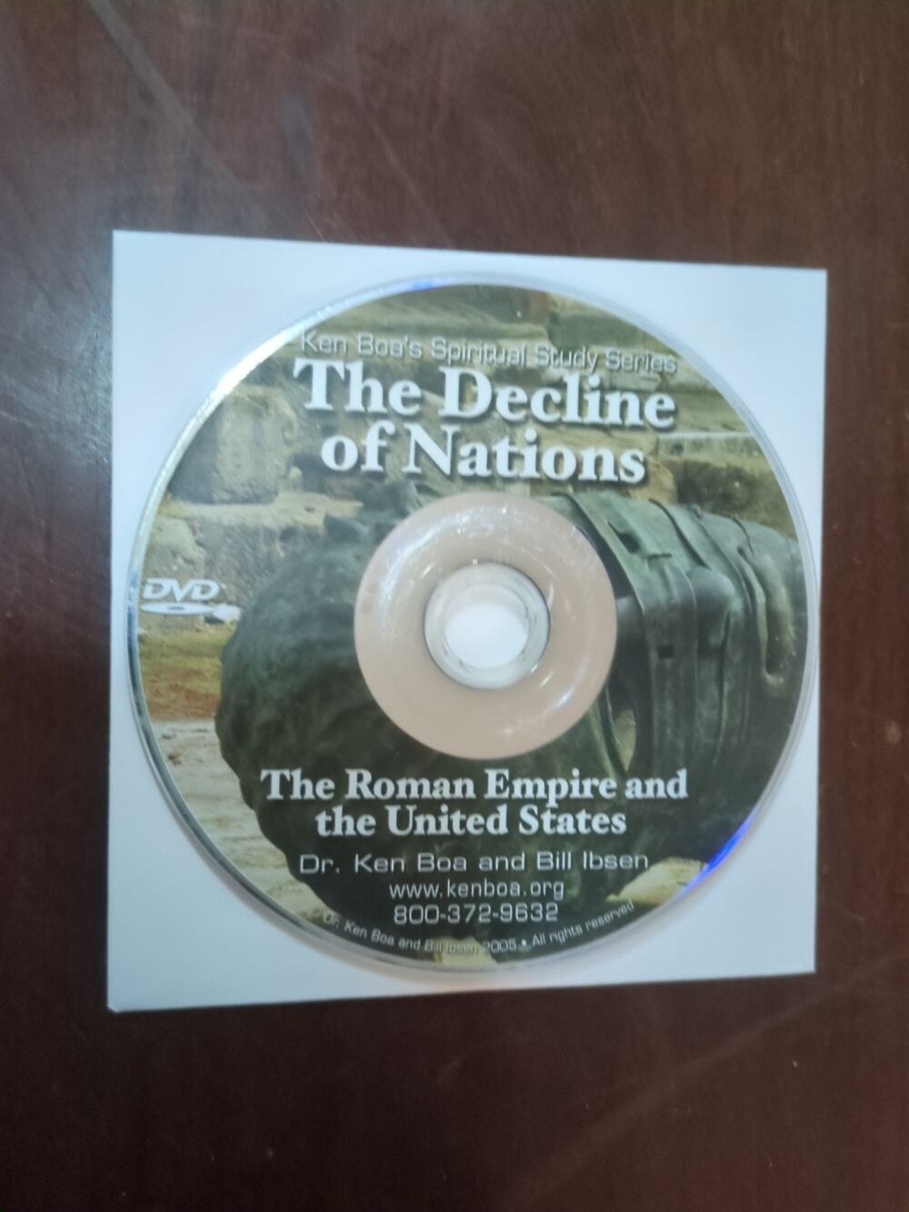 The Decline Of Nations The Roman empire and the United States Dvd disc only